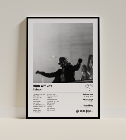 High Off Life Digital Poster - PostrlyAu