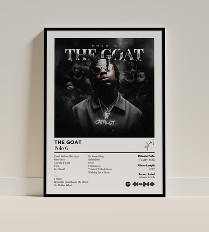 THE GOAT Digital Poster - PostrlyAu