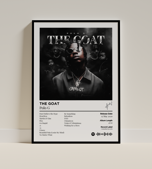 THE GOAT Digital Poster - PostrlyAu