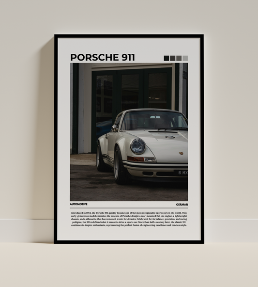 Porsche 911 Digital Poster