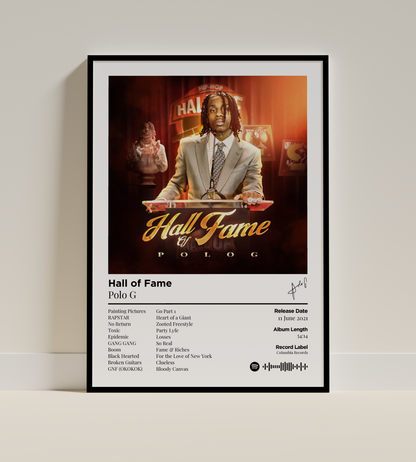 Hall of Fame Digital Poster - PostrlyAu