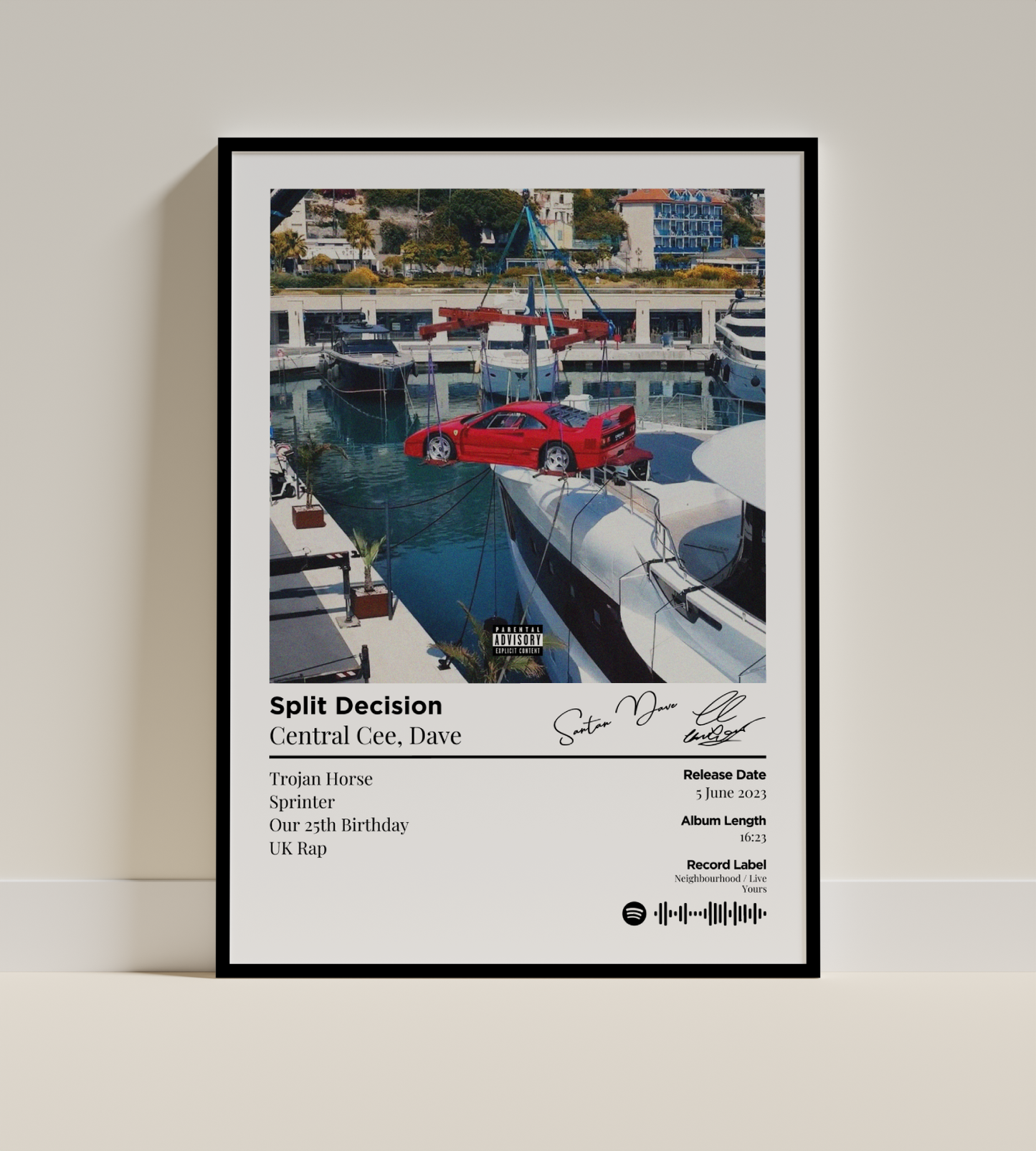 Split Decision Digital Poster - PostrlyAu