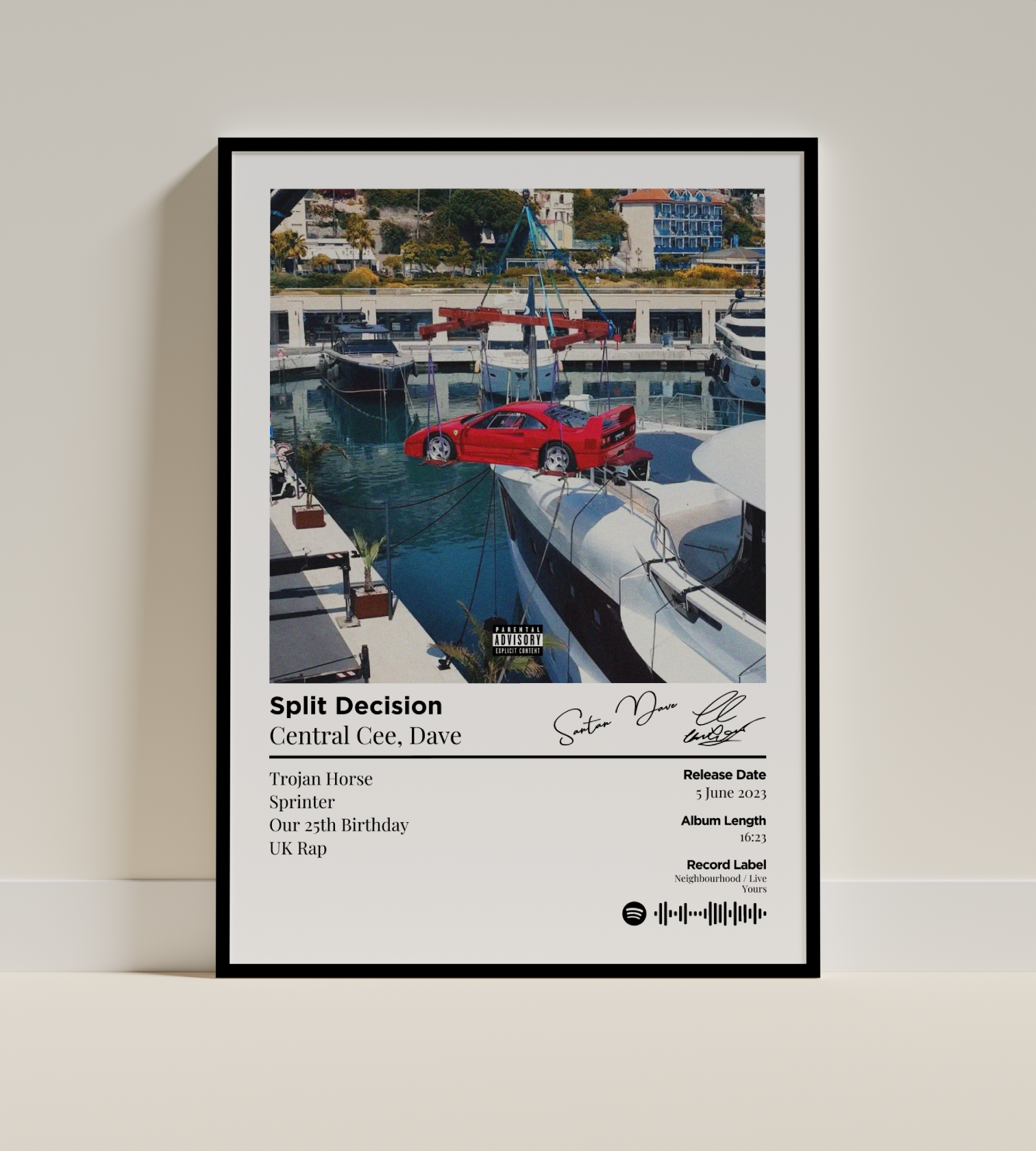 Split Decision Digital Poster - PostrlyAu