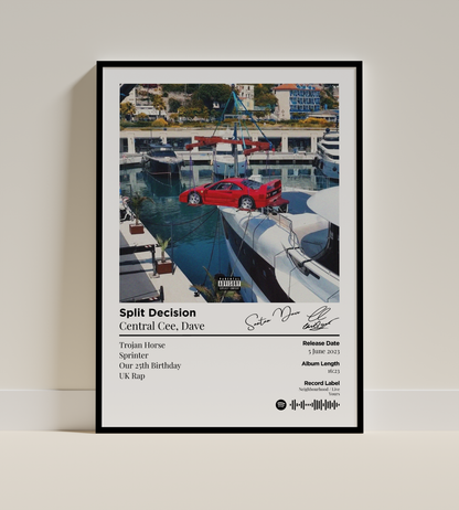 Split Decision Digital Poster - PostrlyAu