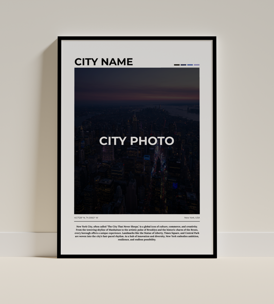 Custom City Poster - PostrlyAu
