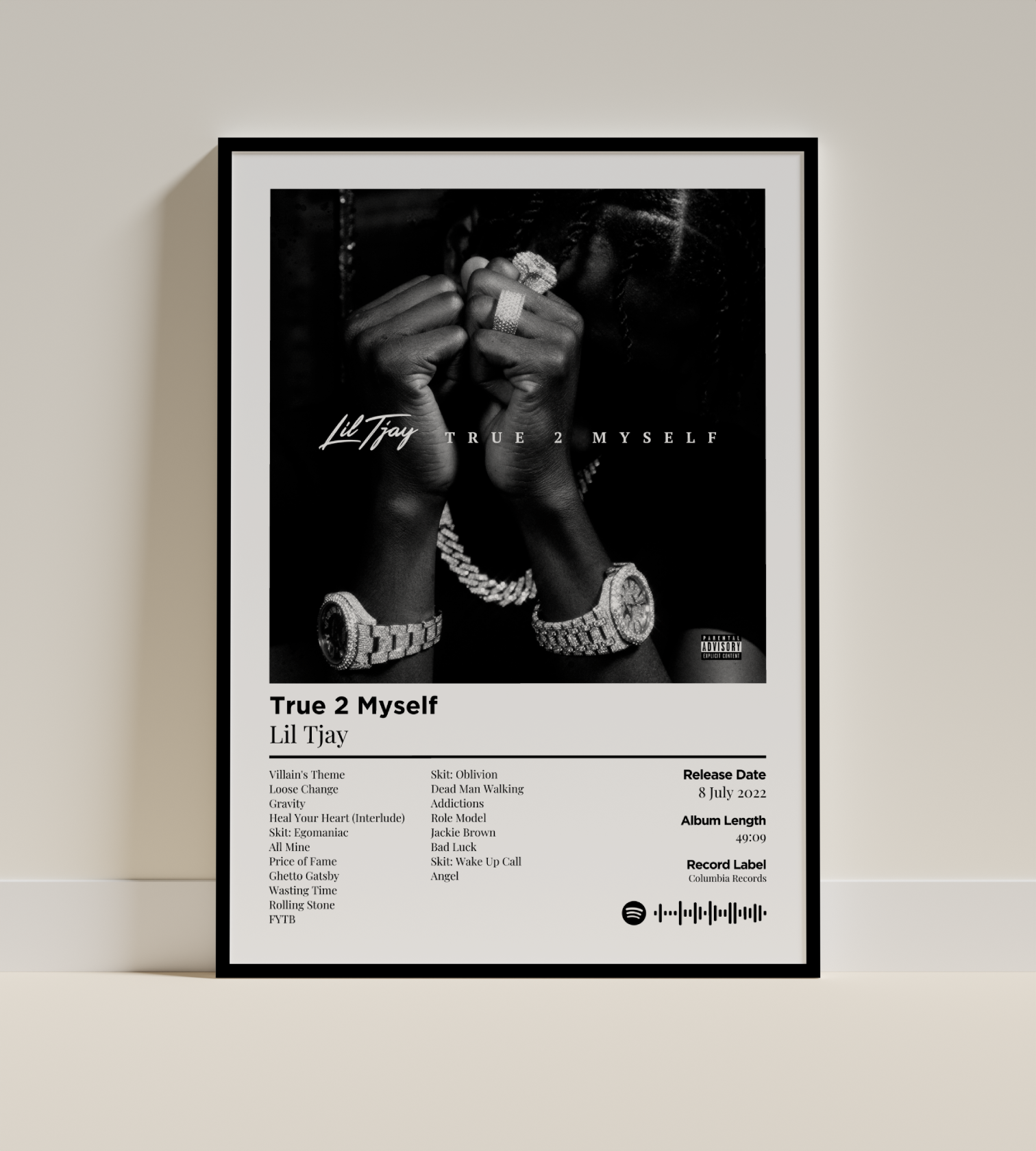 True 2 Myself Digital Poster - PostrlyAu