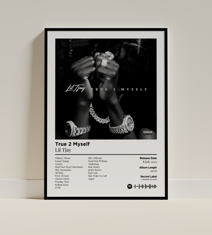 True 2 Myself Digital Poster - PostrlyAu