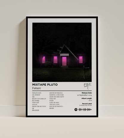 MIXTAPE PLUTO Digital Poster - PostrlyAu