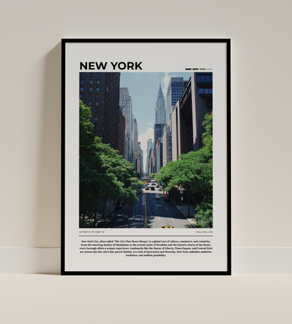 New York - Digital Poster - PostrlyAu
