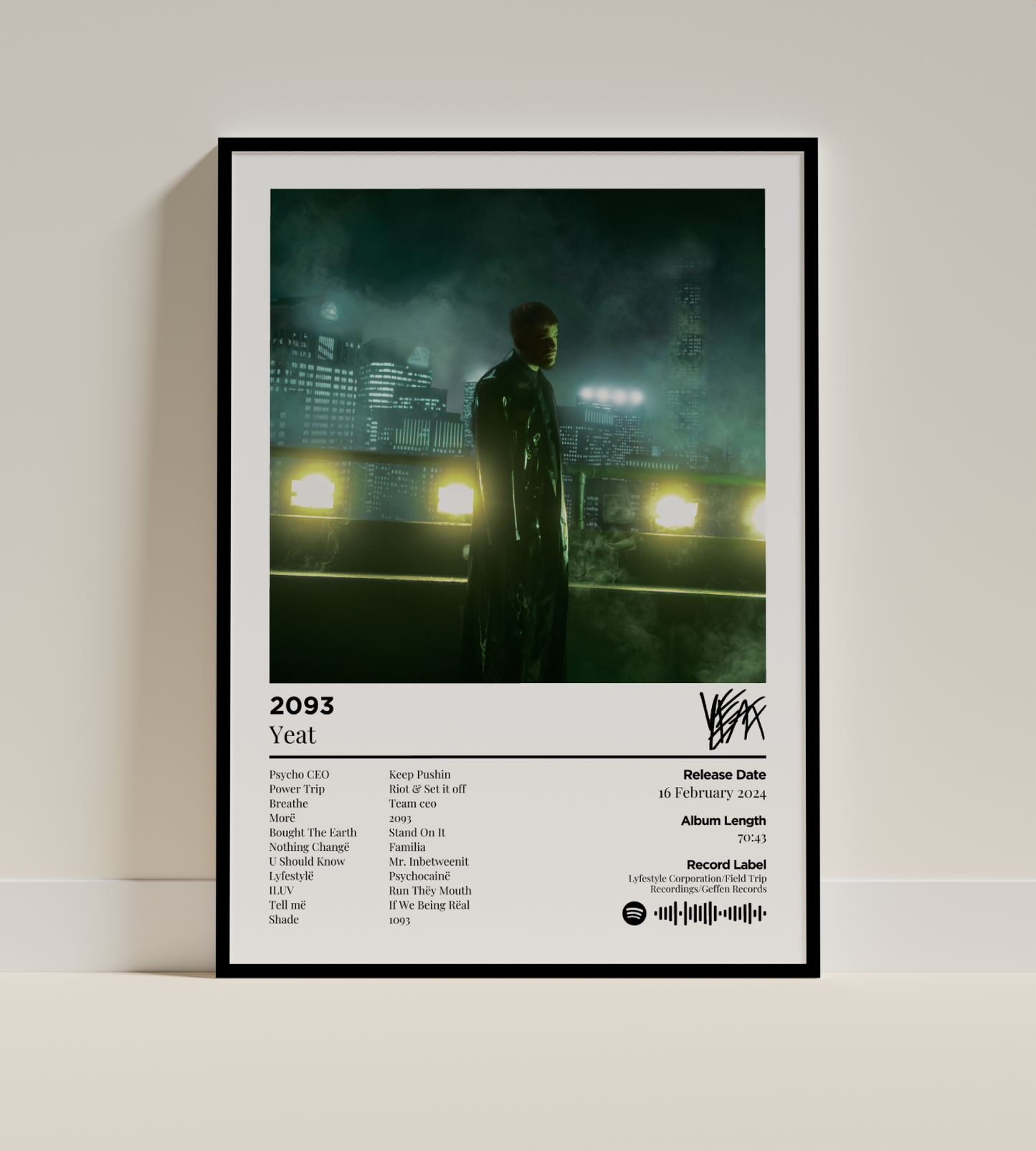 2093 Digital Poster - PostrlyAu