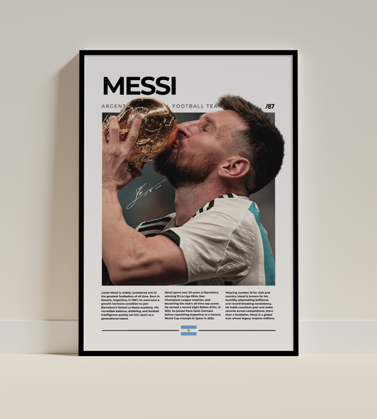 Lionel Messi - Digital Poster