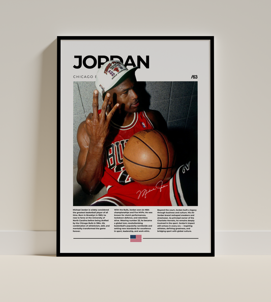 Michael Jordan Digital Basketball Poster