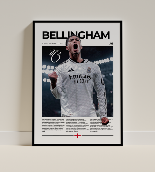 Jude Bellingham Digital Football Poster