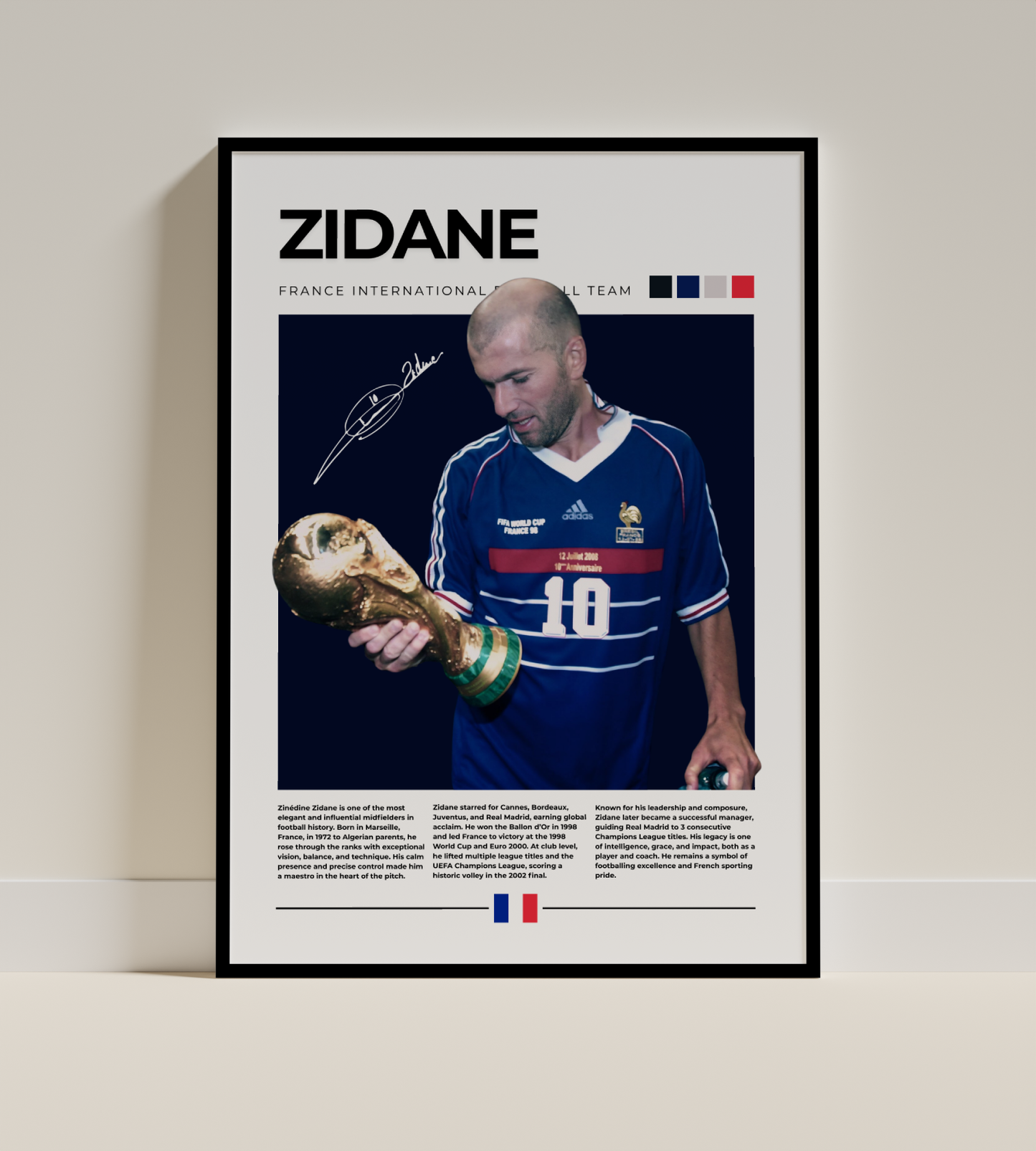 Messi, Neymar, Mbappe, Zidane, Ronaldinho, Maradona Digital Poster