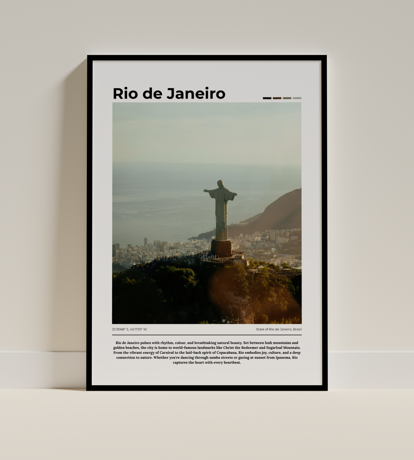 Rio De Janeiro - Digital Poster - PostrlyAu