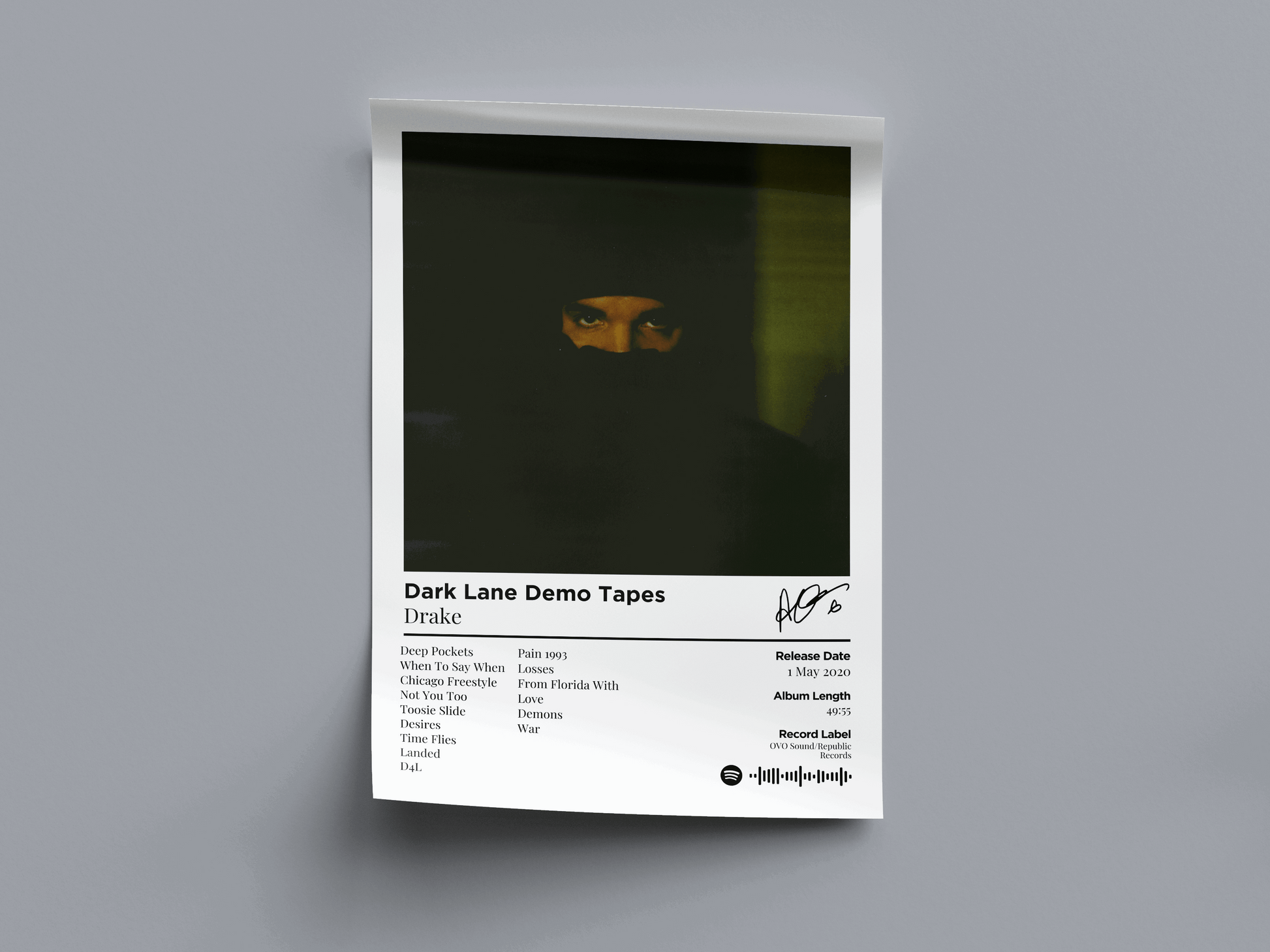Dark Lane Demo Tapes Digital Poster - PostrlyAu