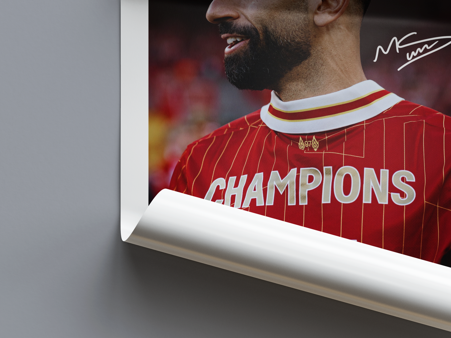 Mohammed Salah Digital Football Poster