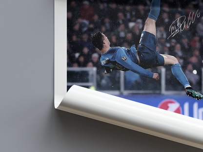 Cristiano Ronaldo Digital Football Poster