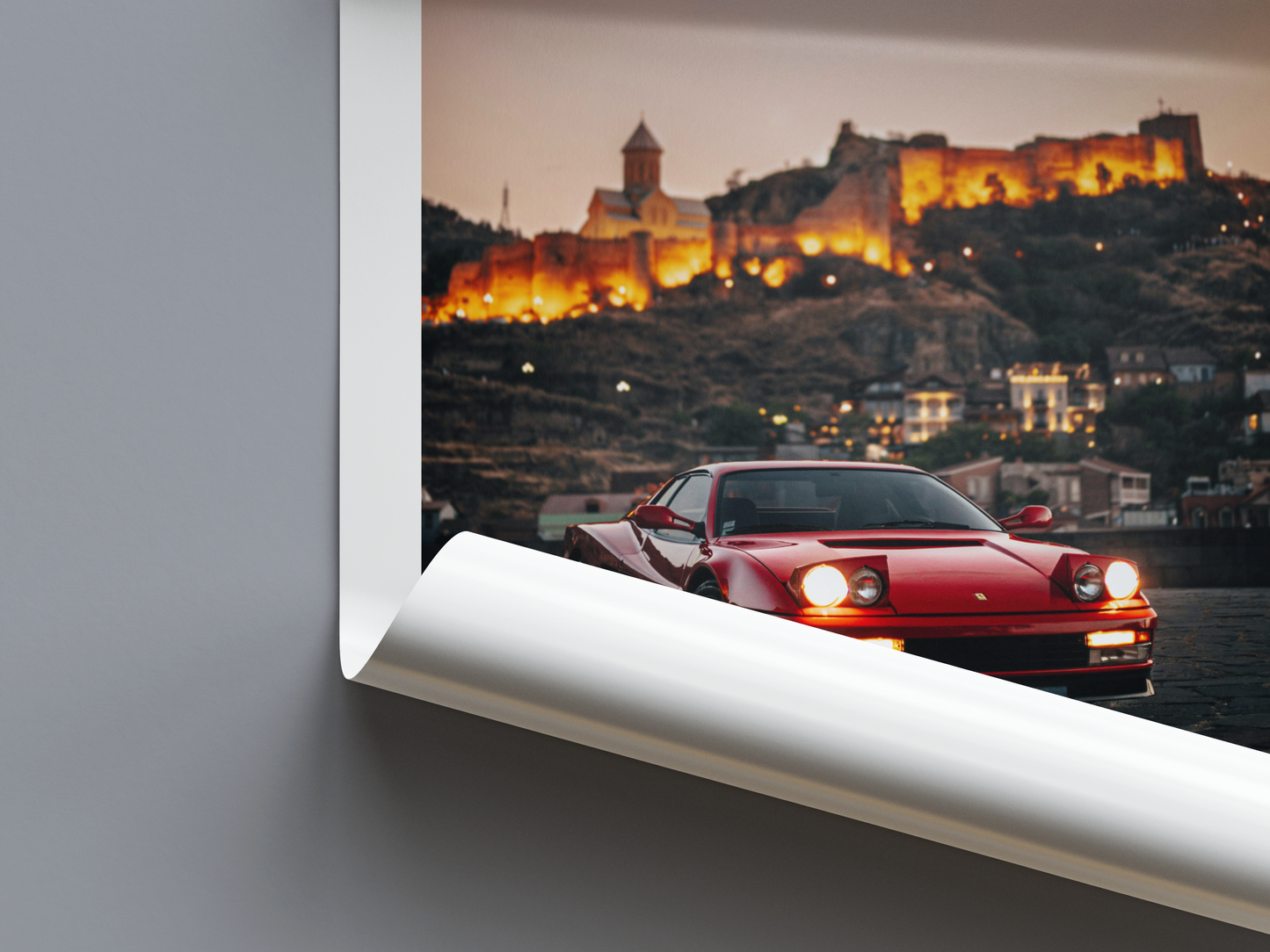 Ferrari Testarossa Digital Poster - PostrlyAu