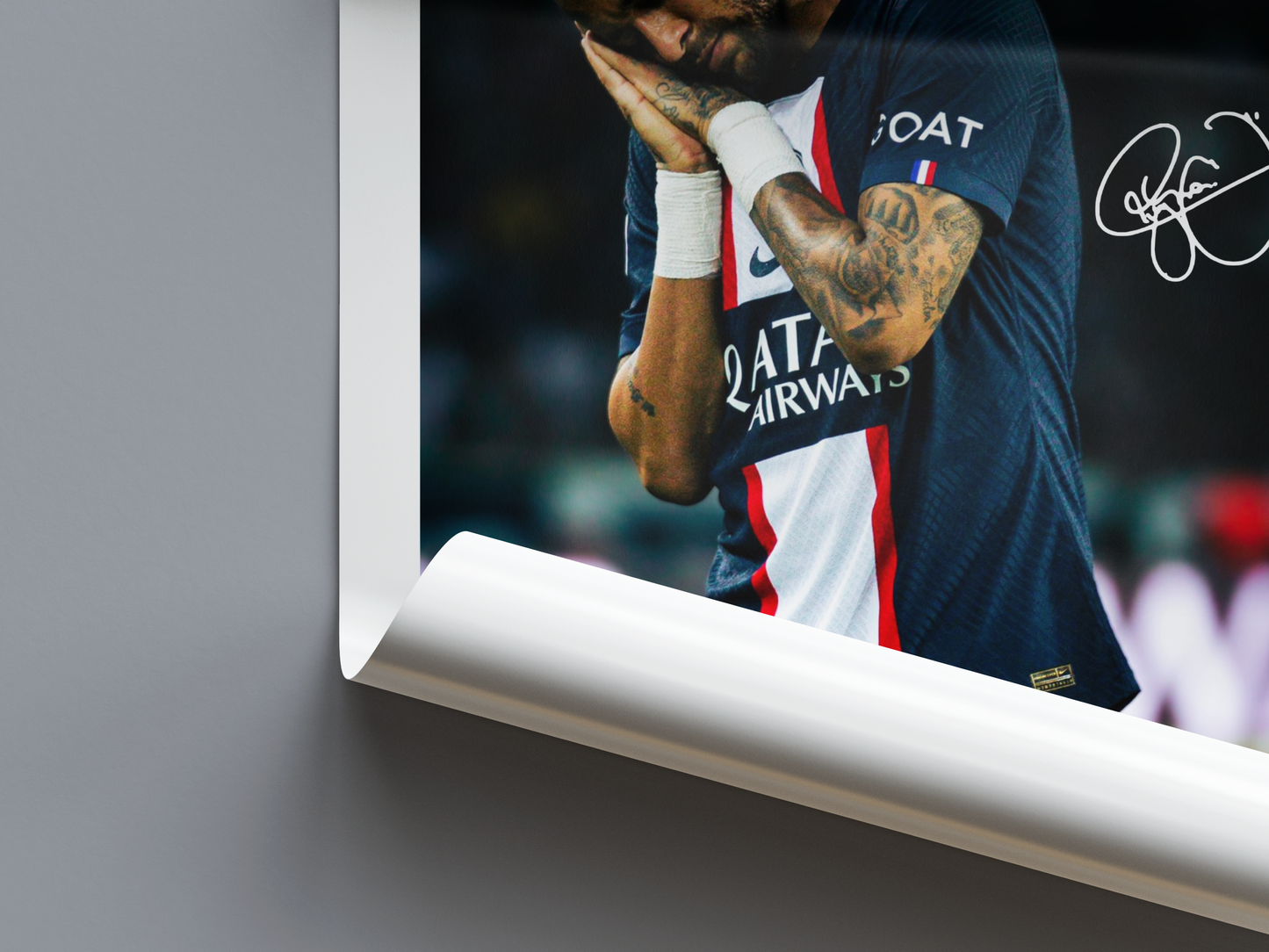 Neymar Jr. Digital Football Poster