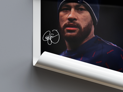 Neymar Jr. Digital Football Poster