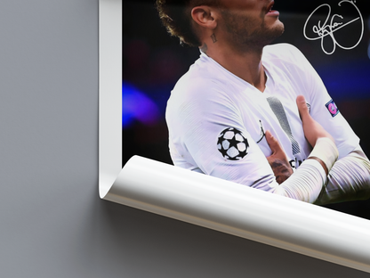 Neymar Jr. Digital Football Poster