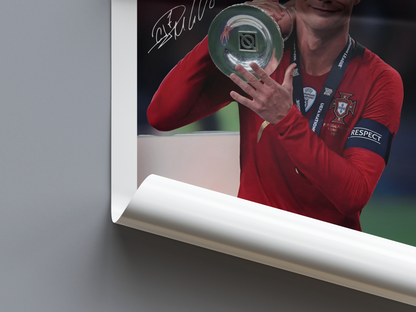 Cristiano Ronaldo Digital Football Poster