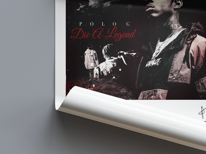 Die a Legend Digital Poster - PostrlyAu