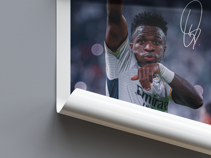 Vinícius Júnior Digital Football Poster