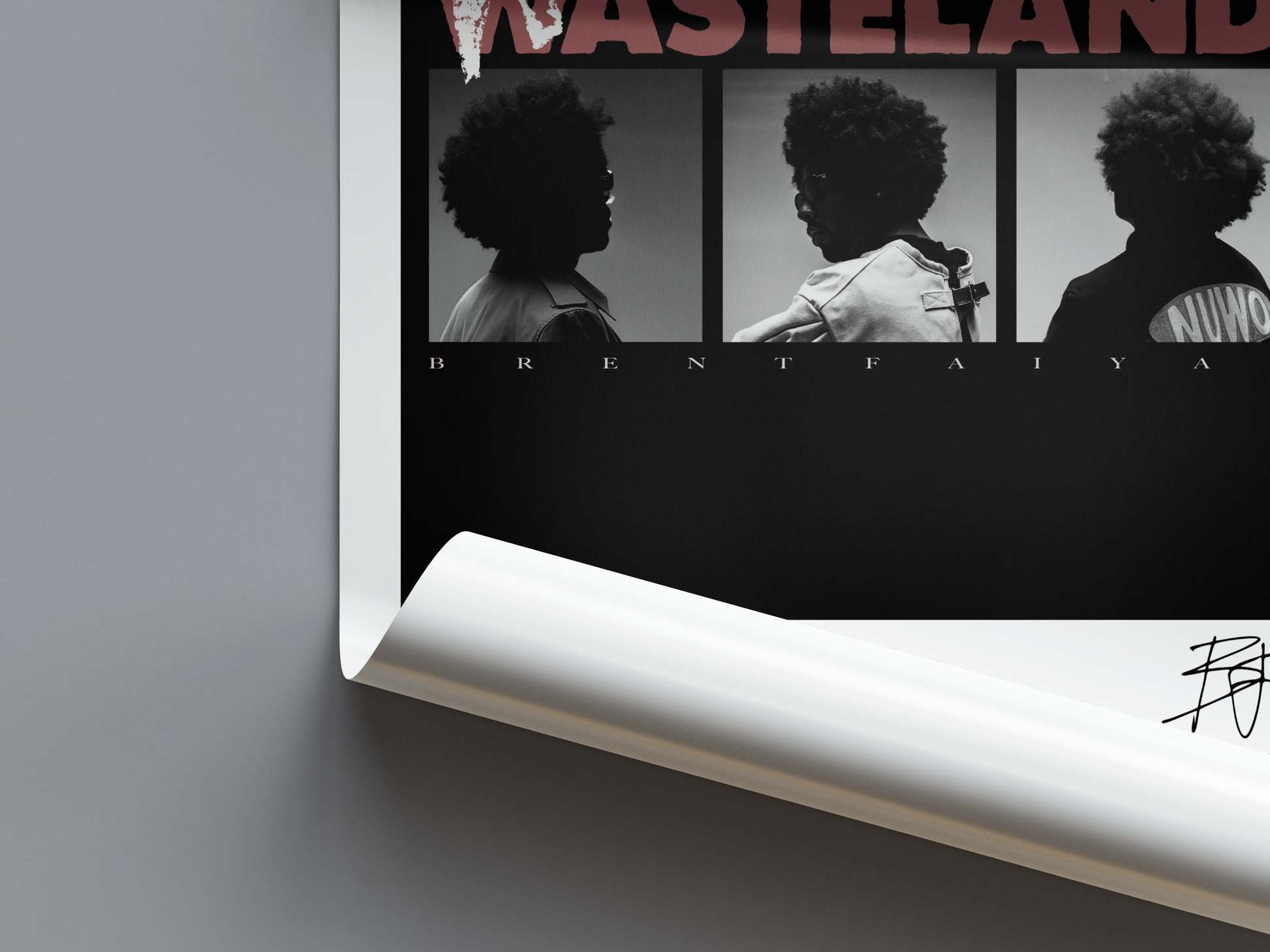 Brent Faiyaz - WASTELAND Digital Poster - PostrlyAu