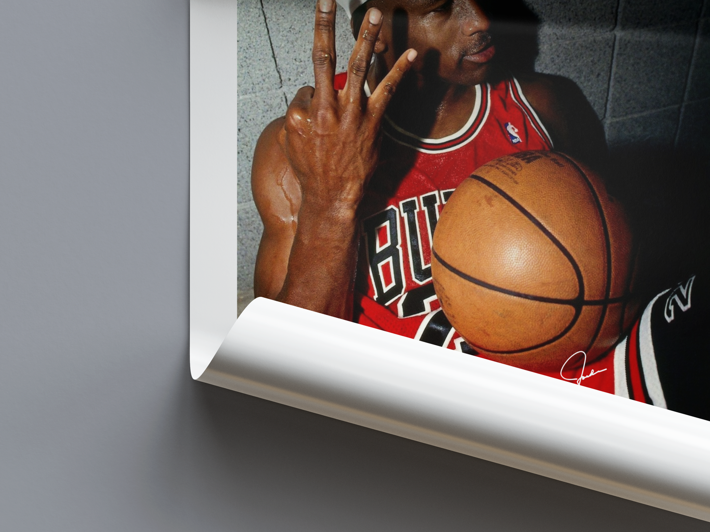 Michael Jordan Digital Basketball Poster