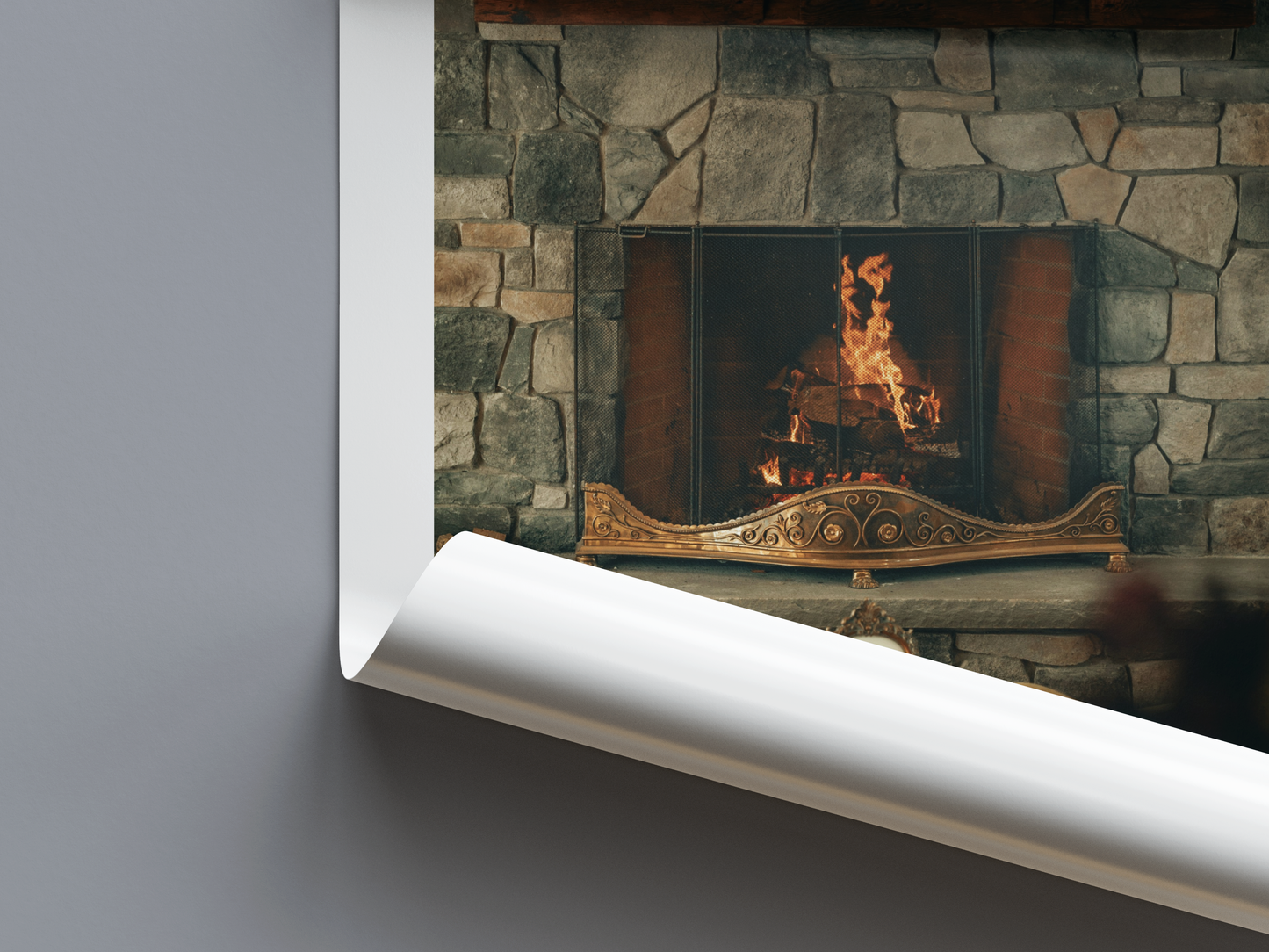 Fireplace - Digital Poster - PostrlyAu