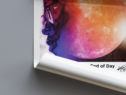 Man on the Moon: The End of Day Digital Poster - PostrlyAu