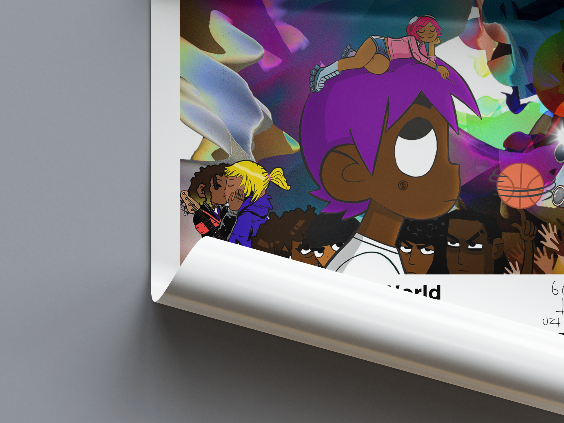 Lil Uzi Vert vs. The World Digital Poster - PostrlyAu