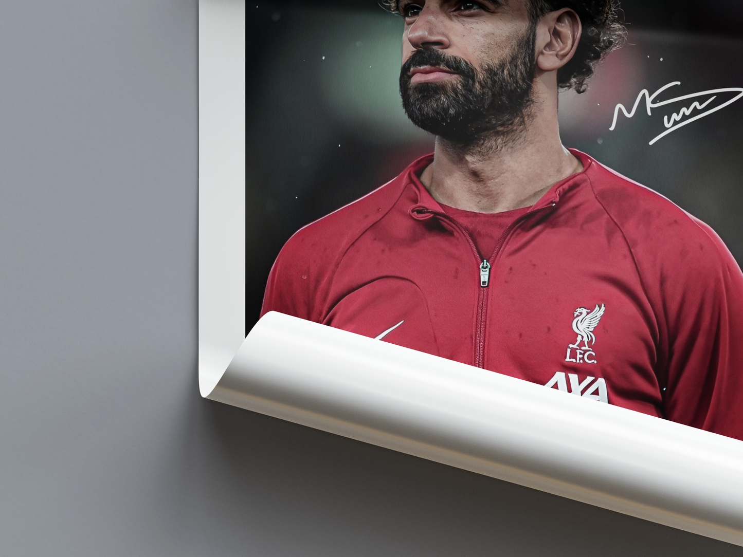 Mohammed Salah Digital Football Poster