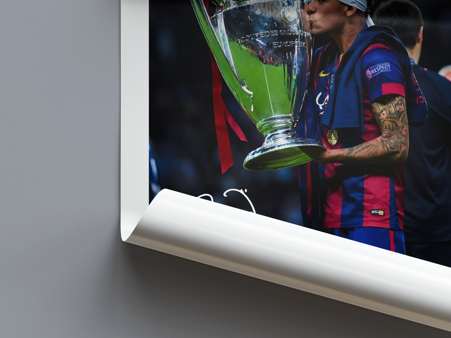 Neymar Jr. Digital Football Poster