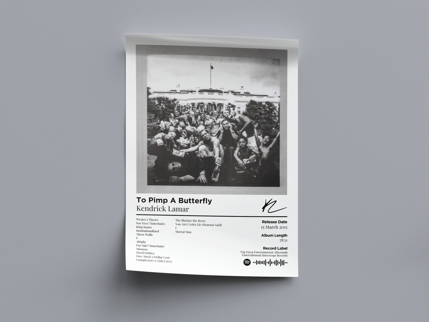 To Pimp A Butterfly Digital Poster - PostrlyAu