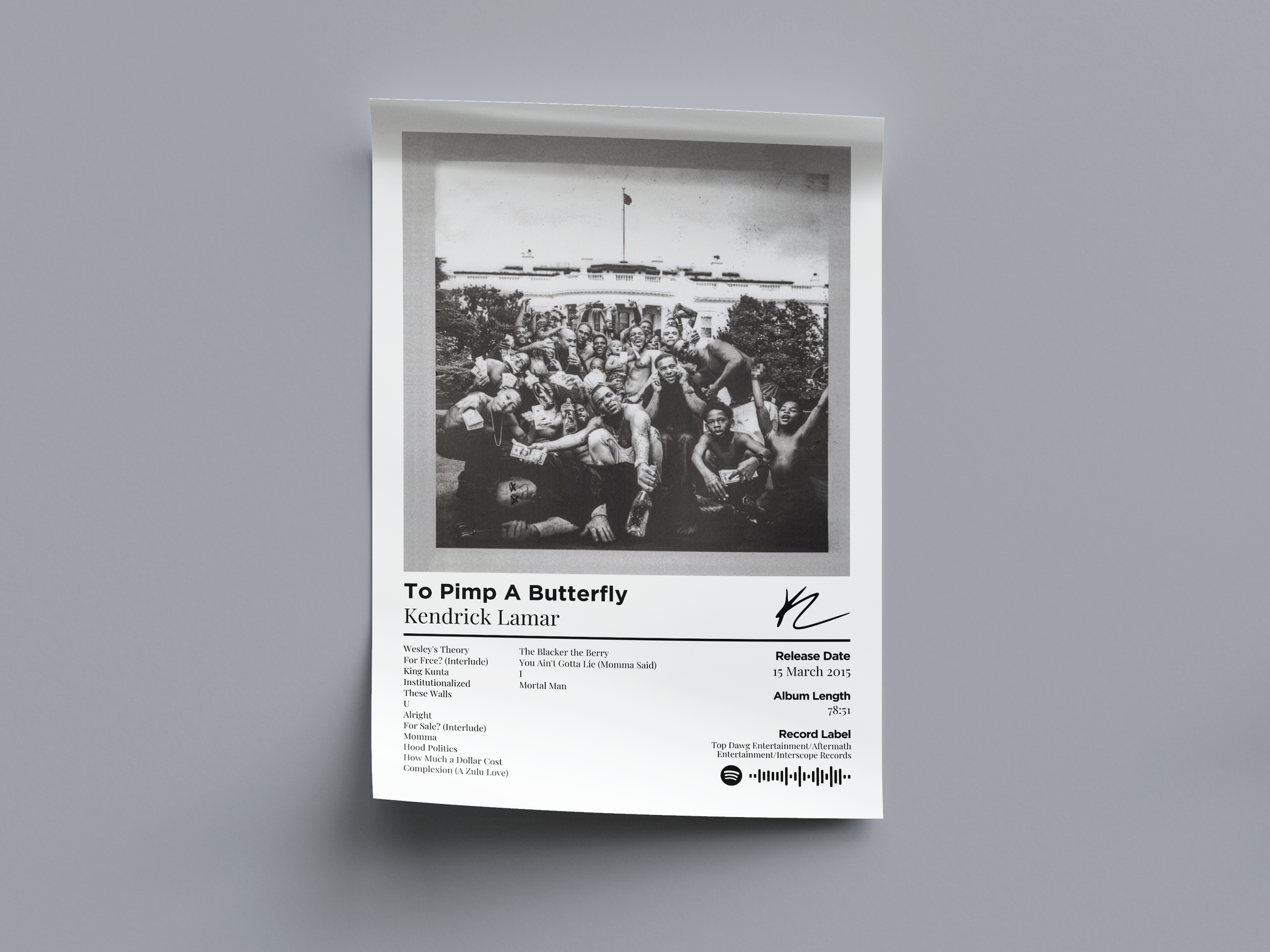 To Pimp A Butterfly Digital Poster - PostrlyAu