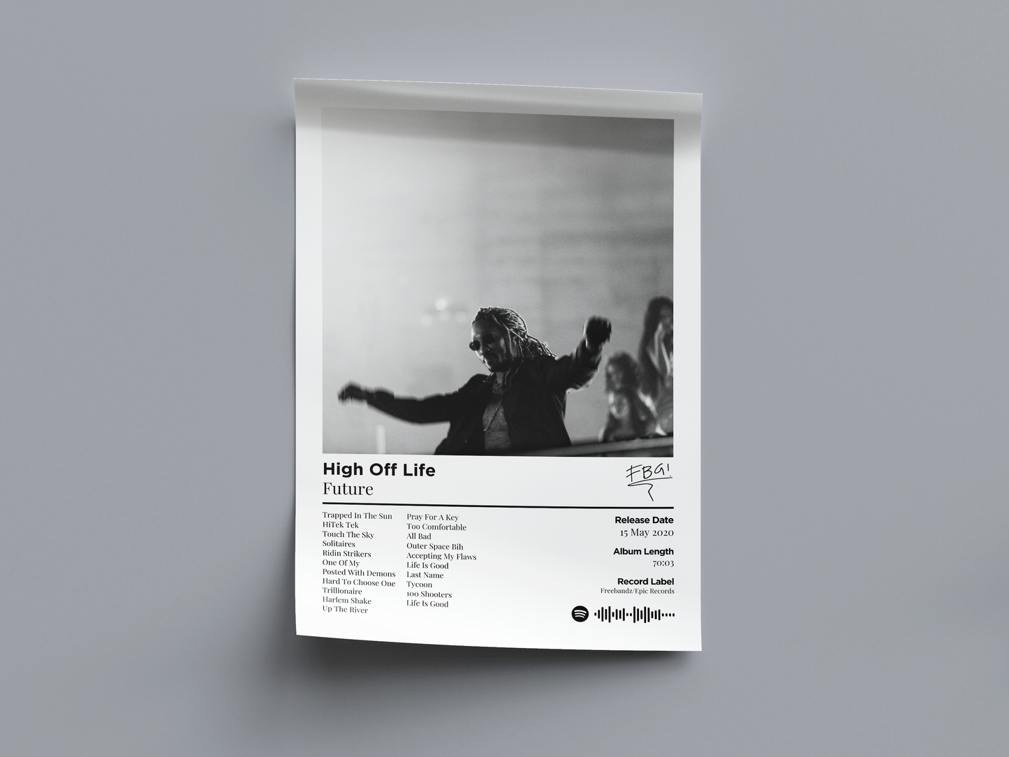 High Off Life Digital Poster - PostrlyAu