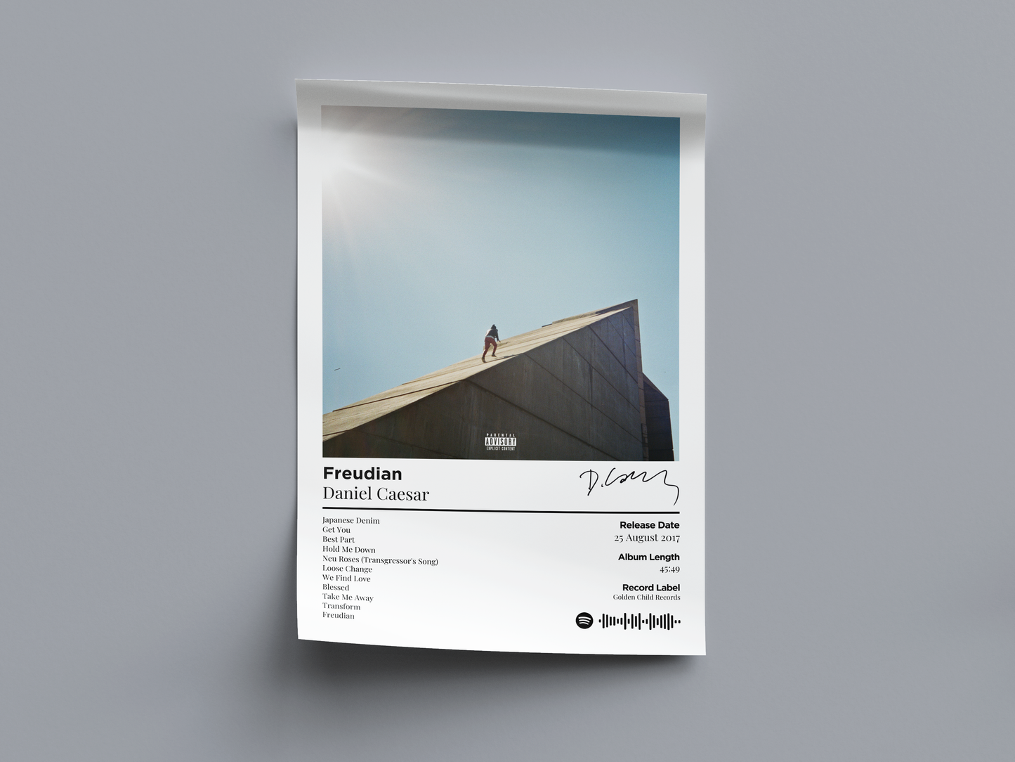 Daniel Caesar - Freudian Digital Poster - PostrlyAu