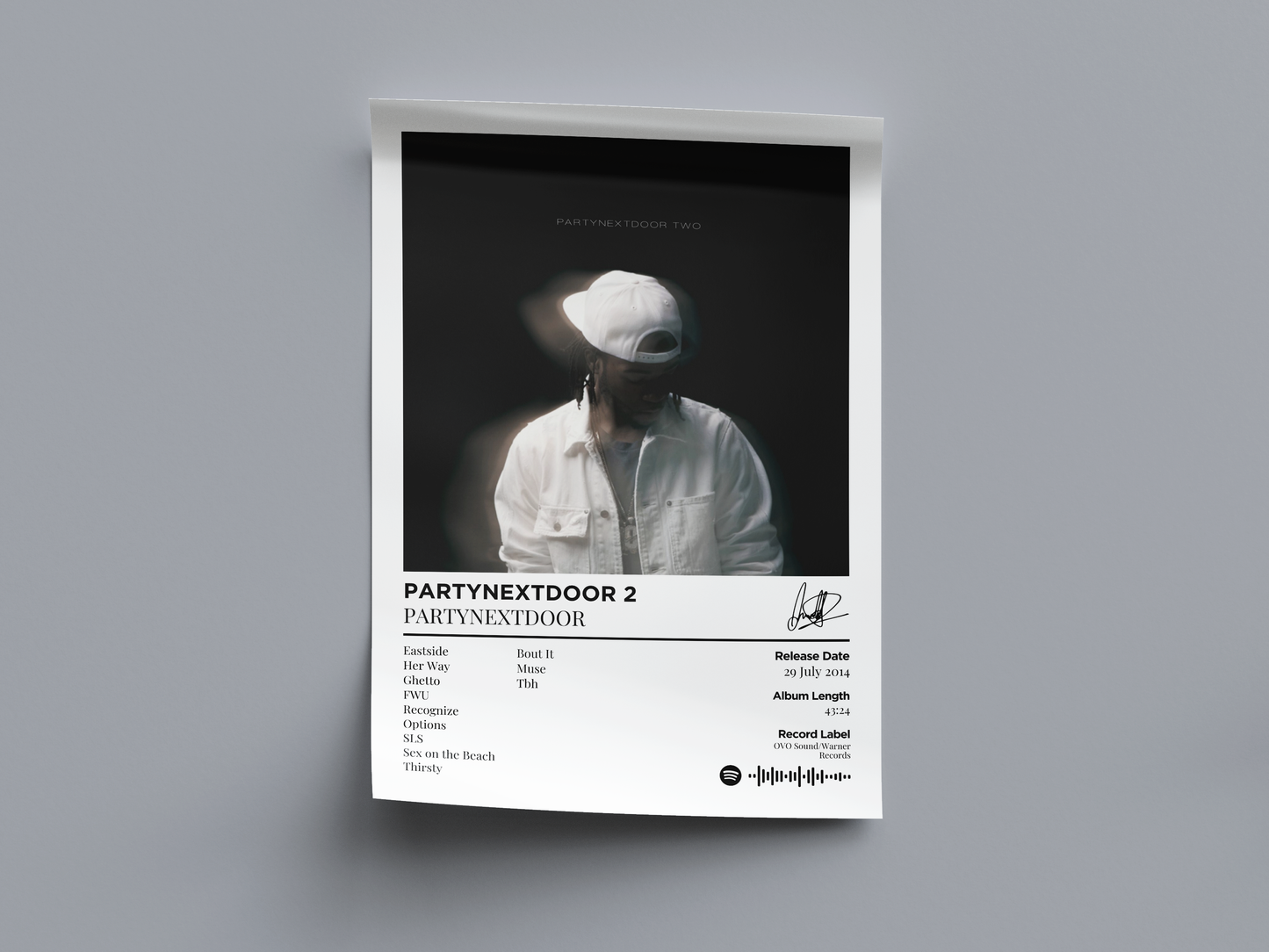 PARTYNEXTDOOR 2 Digital Poster - PostrlyAu