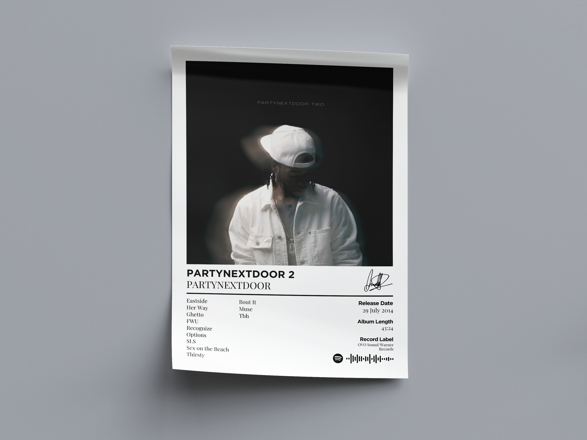 PARTYNEXTDOOR 2 Digital Poster - PostrlyAu