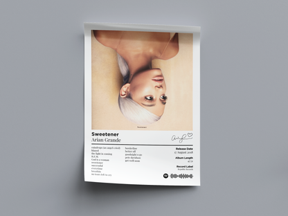 Sweetener Digital Poster - PostrlyAu