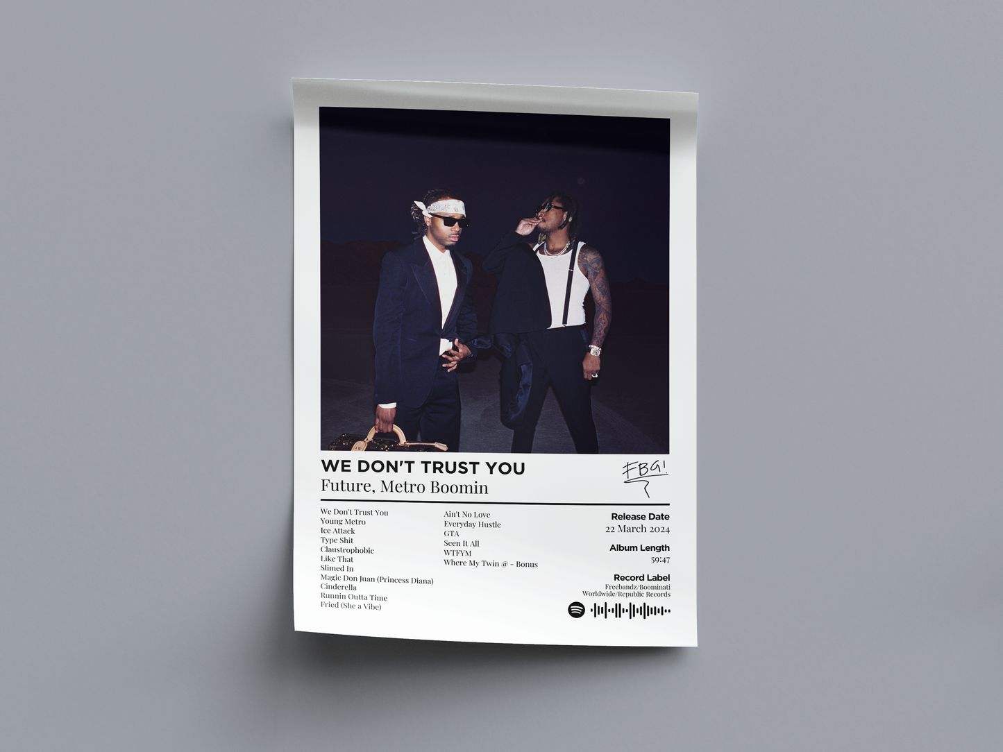 WE DON'T TRUST YOU Digital Poster - PostrlyAu