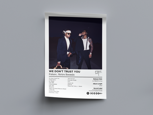 WE DON'T TRUST YOU Digital Poster - PostrlyAu