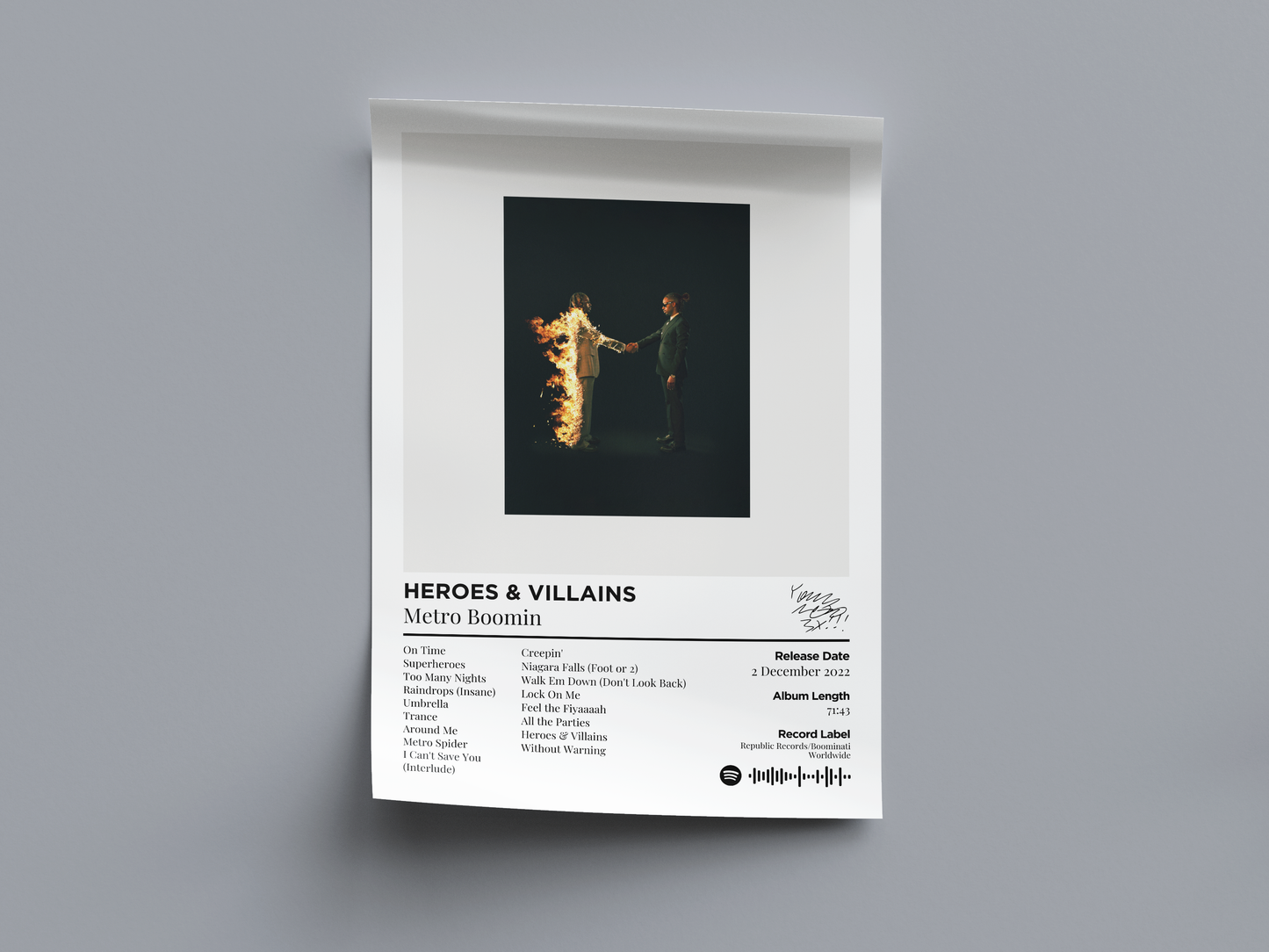 HEROES & VILLAINS Digital Poster - PostrlyAu