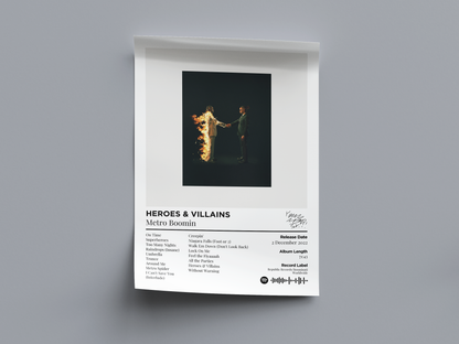 HEROES & VILLAINS Digital Poster - PostrlyAu