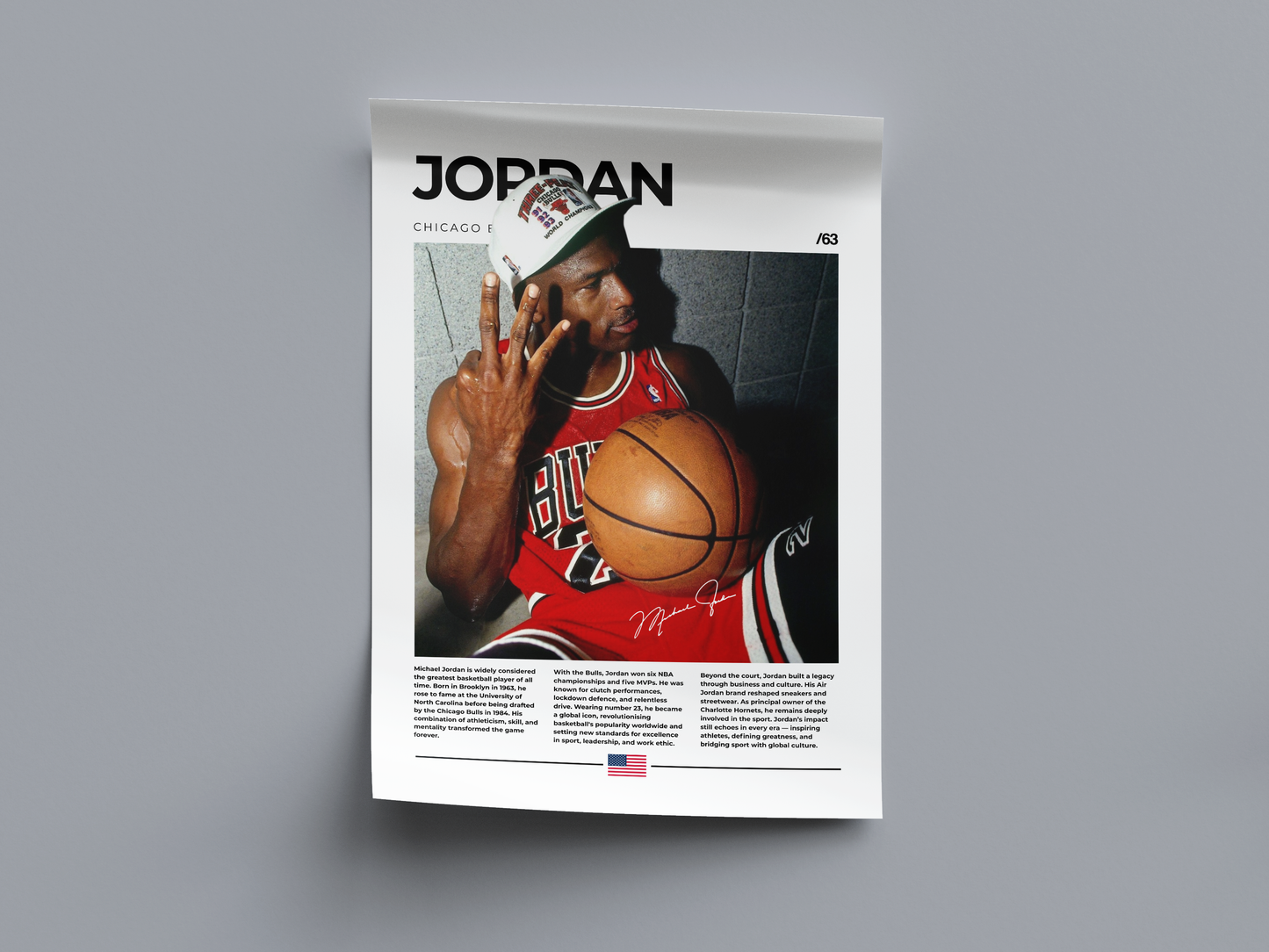 Michael Jordan Digital Basketball Poster