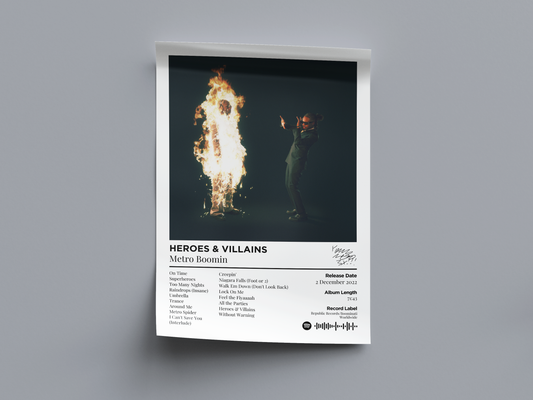 HEROES & VILLAINS Digital Poster - PostrlyAu