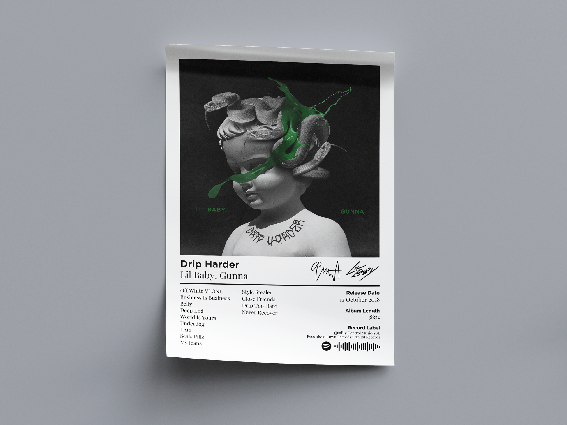 Drip Harder Digital Poster - PostrlyAu